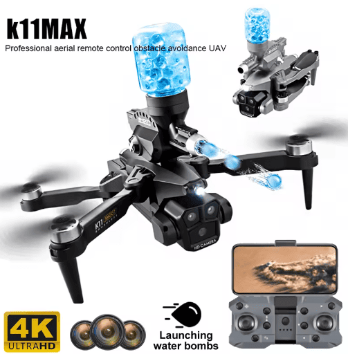 Drone K11 Max El drone 2 en 1 definitivo con lanzador de bolas hidrogel
