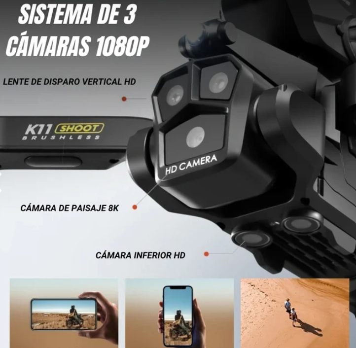 Drone K11 Max El drone 2 en 1 definitivo con lanzador de bolas hidrogel