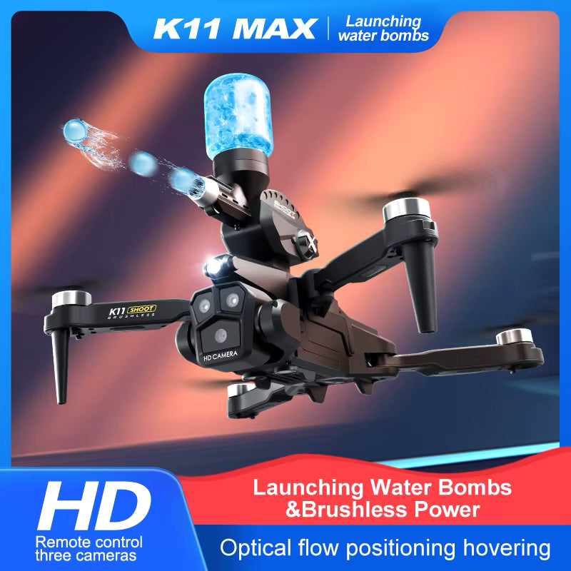Drone K11 Max El drone 2 en 1 definitivo con lanzador de bolas hidrogel